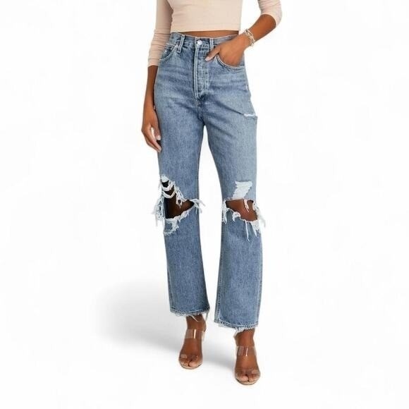 Agolde Denim - AGOLDE 90s Mid Rise Loose Straight Leg Jeans|Size 25